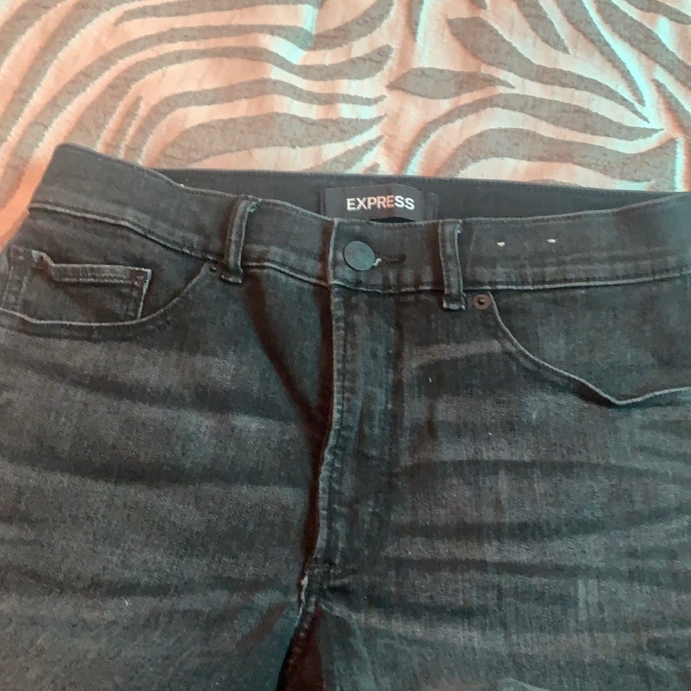 Express frayed hem jeans NWOT